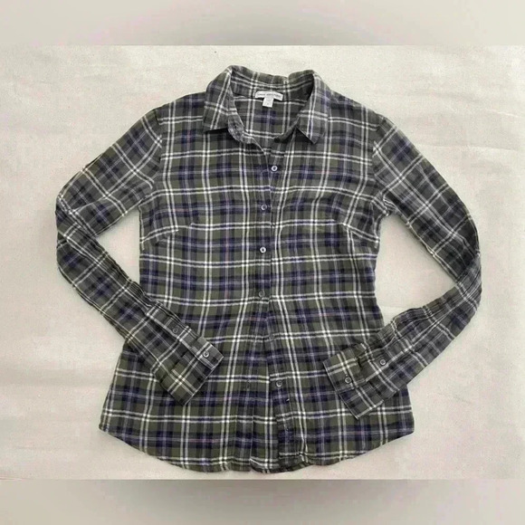 James Perse Tops - James Perse Standard Size 1 Plaid Shirt Shipped via USPS